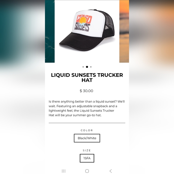 Accessories - M22 LIQUID SUNSETS trucker hat